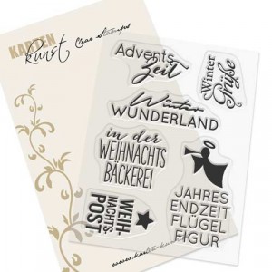 Karten-Kunst Clear Stamp Set - Typomix Advent
