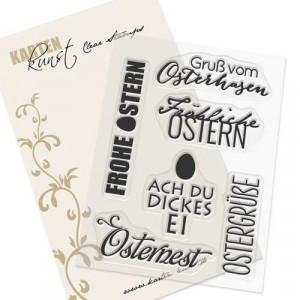 Karten-Kunst Clear Stamp Set - Typomix Ostern