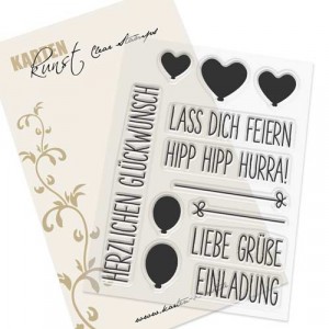 Karten-Kunst Clear Stamps KK-0099 - Luftballon-Grüße