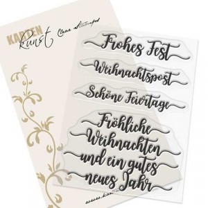 Karten-Kunst Clear Stamps KK-0114 - Kalligraphie zu Weihnachten