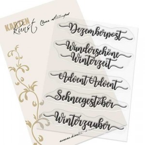 Karten-Kunst Clear Stamps KK-0115 - Kalligraphie im Dezember