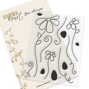 Karten-Kunst Clear Stamp Set - Scribble Daisies