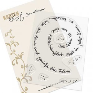 Karten-Kunst Clear Stamps KK-0129 - Spiral-Text Achterbahn