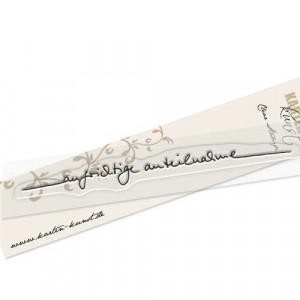 Karten-Kunst Clear Stamp KK-0131 - Schriftzug Aufrichtige Anteilnahme