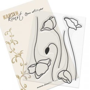 Karten-Kunst Clear Stamps KK-0139 - Scribble Poppies