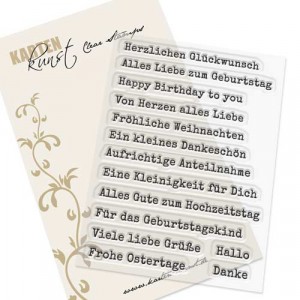 Karten-Kunst Clear Stamps KK-0146 - Aus der Schreibmaschine