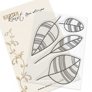 Karten-Kunst Clear Stamp Set - Scribble Leaves