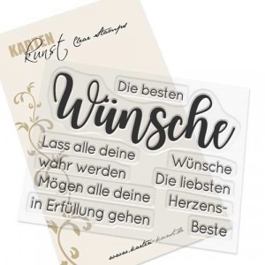 Karten-Kunst Clear Stamp Set - Riesige Beste Wünsche