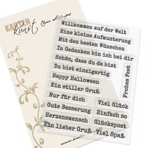 Karten-Kunst Clear Stamps KK-0163 - Aus der Schreibmaschine 2