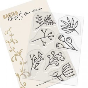 Karten-Kunst Clear Stamp Set - Doodle Plants