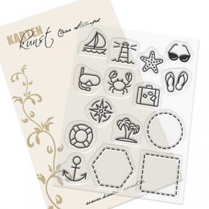 Karten-Kunst Clear Stamps KK-0166 - Mini Frames At the Sea