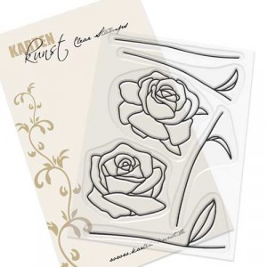 Karten-Kunst Clear Stamp Set - Scribble Roses