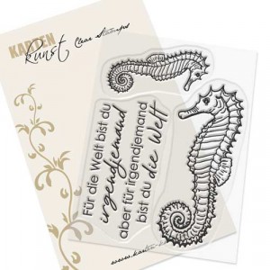 Karten-Kunst Clear Stamp Set - Seepferdchen