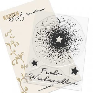 Karten-Kunst Clear Stamps KK-0169 - Splatters mit Stern