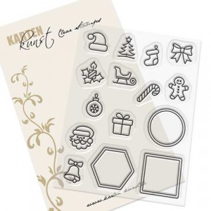 Karten-Kunst Clear Stamps KK-0175 - Mini Frames Christmas