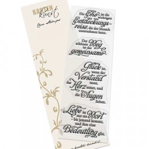 Karten-Kunst Clear Stamps KK-0178 - Weise Worte zur Hochzeit