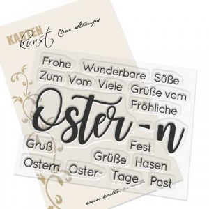 Karten-Kunst Clear Stamp Set - Riesige Wünsche Ostern