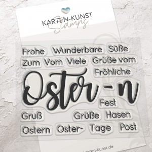 Karten-Kunst Clear Stamps KK-0180 - Riesige Wünsche Ostern
