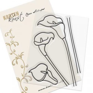 Karten-Kunst Clear Stamps KK-0181 - Scribble Callas - 20% RABATT