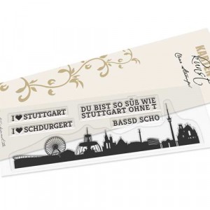 Karten-Kunst Clear Stamps KK-0190 - Skyline Stuttgart
