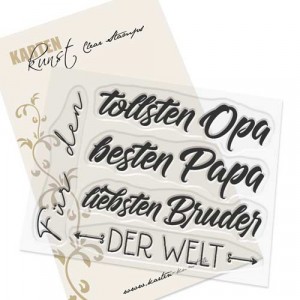 Karten-Kunst Clear Stamps KK-0192 - Für die tollsten Männer der Welt