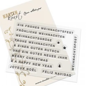 Karten-Kunst Clear Stamps KK-0201 - Weihnachten modern