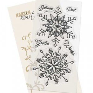 Karten-Kunst Clear Stamps Groß KK-0206 - Riesige Schneeflocken