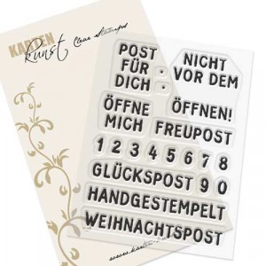 Karten-Kunst Clear Stamps KK-0208 - Post für Dich