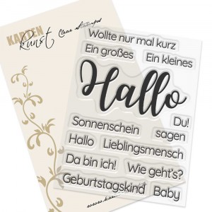 Karten-Kunst Clear Stamps KK-0212 - Riesiges Hallo