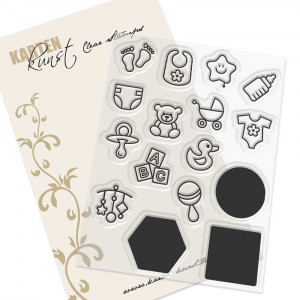 Karten-Kunst Clear Stamps KK-0213 - Mini Frames Baby