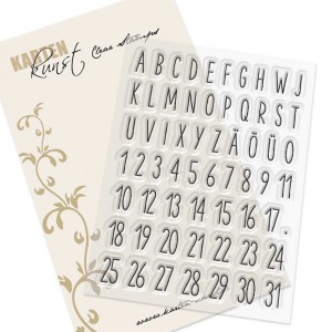 Karten-Kunst Clear Stamps KK-0229 - Kalender Alphabet