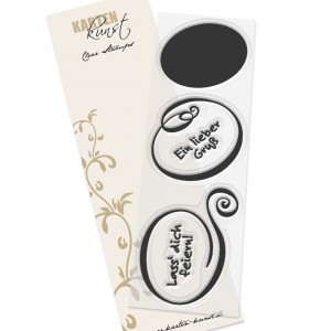 Karten-Kunst Clear Stamps KK-0230 - Ovale Schnörkelrahmen 
