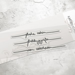 Karten-Kunst Clear Stamps KK-0236 - Schriftzug-Set Ostern