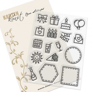 Karten-Kunst Clear Stamps KK-0240 - Mini Frames Congratulations