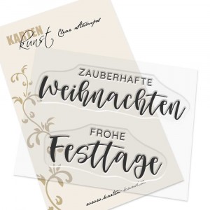 Karten-Kunst Clear Stamps KK-0247 - Lettering Weihnachten