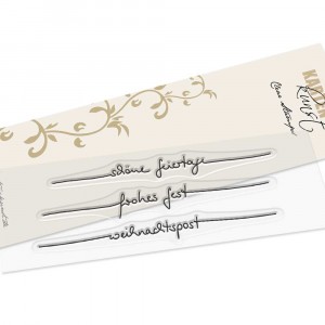 Karten-Kunst Clear Stamps KK-0249 - Schriftzug-Set Feiertage