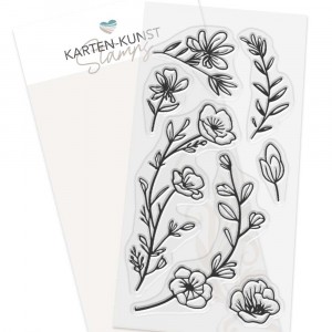 Karten-Kunst Clear Stamps Groß KK-0257 - Delicate Plants