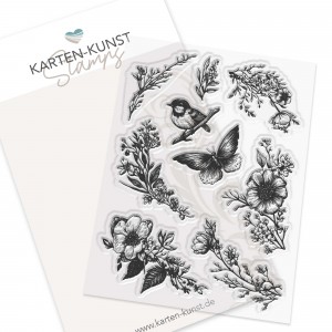 Karten-Kunst Clear Stamps KK-0270 - Circulus Romantischer Kranz