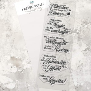 Karten-Kunst Clear Stamps KK-0272 - Weise Worte zu Weihnachten 2