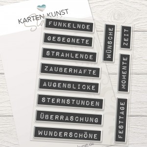 Labelwriter-Stil: Zauberhafte Wünsche – Karten-Kunst Stempel KK-0282