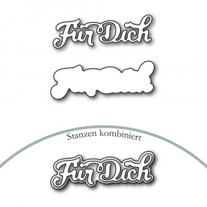 Karten-Kunst Stanzschablone - Nyala Script Für Dich