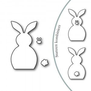 Karten-Kunst Stanzschablone - Easter Bunny