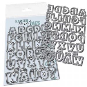 Karten-Kunst Stanzschablone kk-D100 - Lucky Alphabet