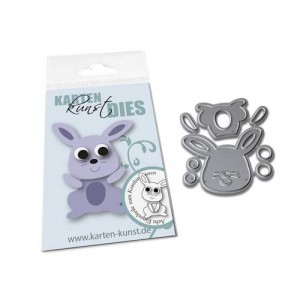 Karten-Kunst Stanzschablone kk-D113 - Mini Rabbit - 20% RABATT