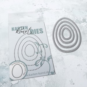 Karten-Kunst Stanzschablone kk-D138 - Mini Pierced Easter Eggs / Gepunktete Ostereier