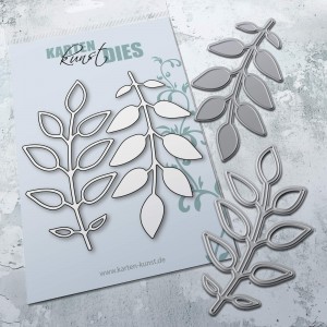 Karten-Kunst Stanzschablone Blätter-Zweige - kk-D152 Ash Leaf