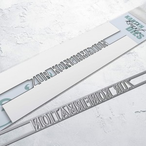 Karten-Kunst Stanzschablone kk-D171 - Brückentext Zur Konfirmation