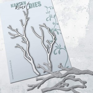 Stanzschablone Zweige kk-D185 – Äste für Karten, Scrapbooking & Naturthemen – Karten-Kunst