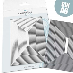 Karten-Kunst Stanzschablone kk-D208 - Rectangles A6 