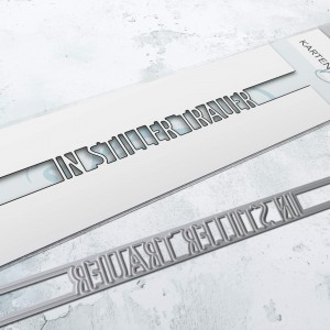 Karten-Kunst Stanzschablone kk-D223 - Brückentext In stiller Trauer